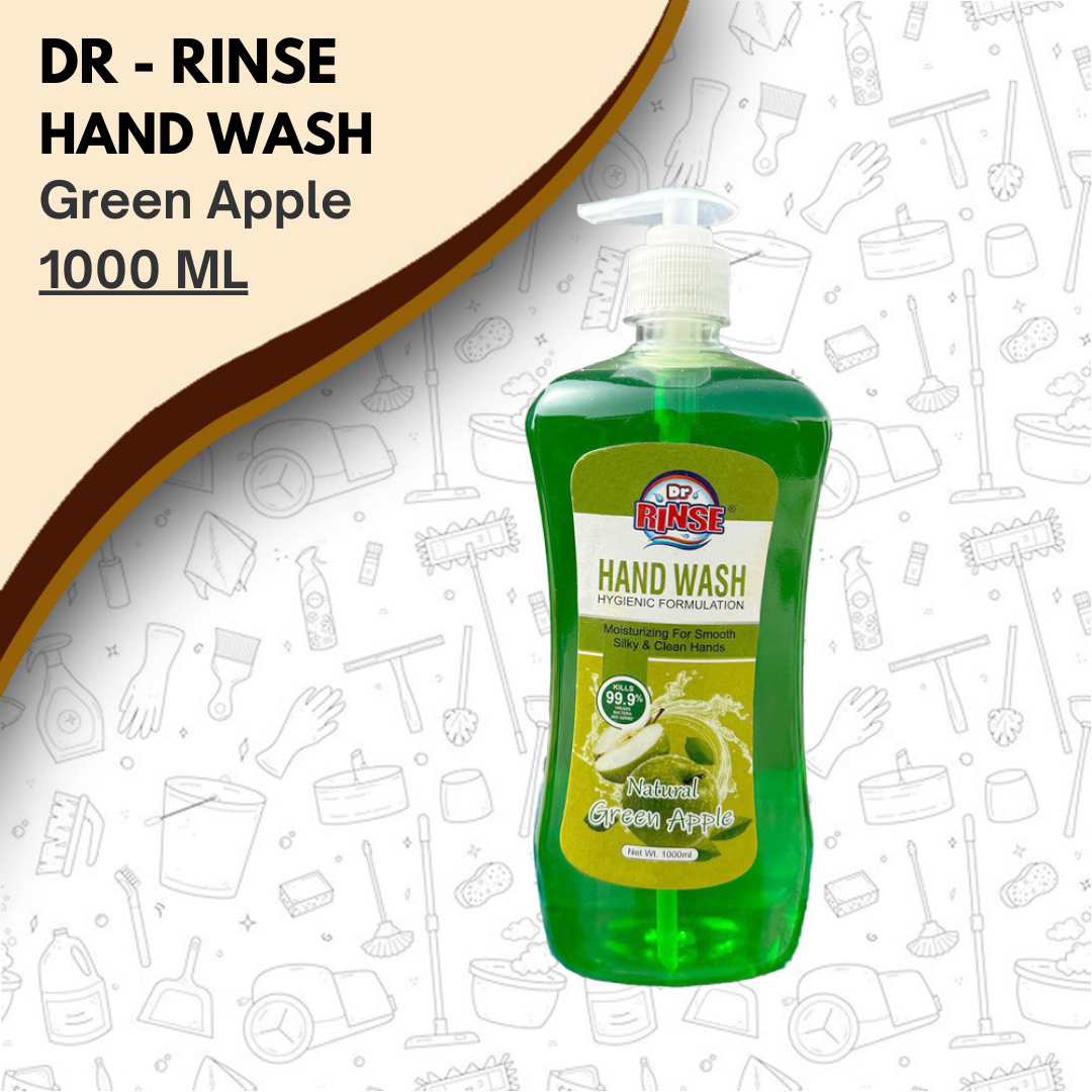 Dr Rinse - Hand Wash (Green Apple) 1000 ml