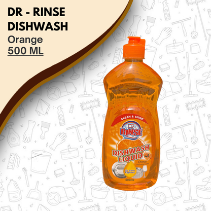 Dr Rinse - Dishwash Liquid (Orange) 500ml
