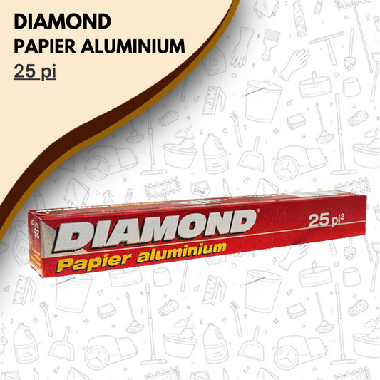 Diamond Papier Aluminium - 25 SQFT