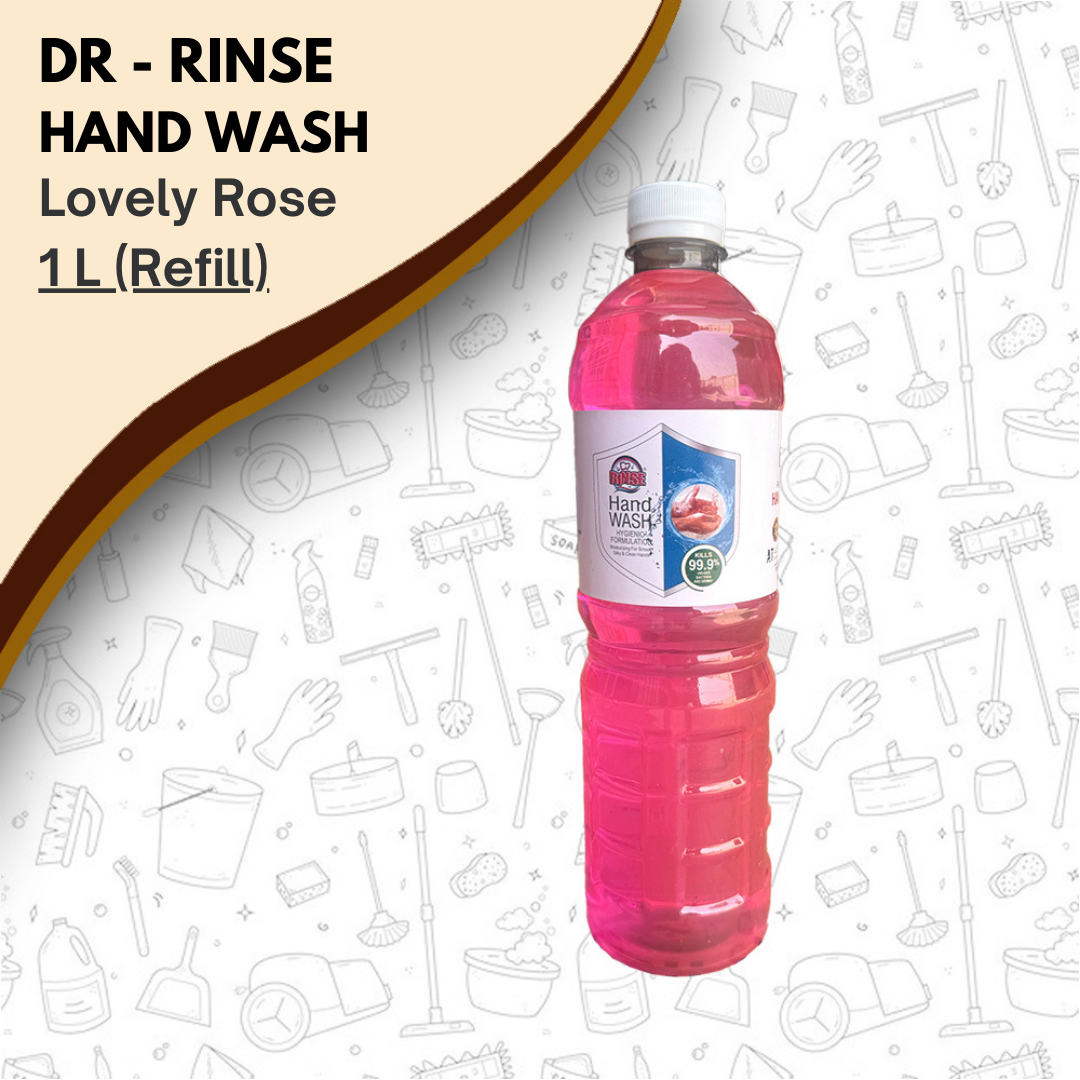 Dr Rinse - Hand Wash (Lovely Rose) Refiller 1L